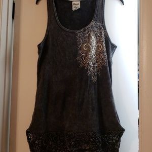Vocal Rhinestone Tank Top